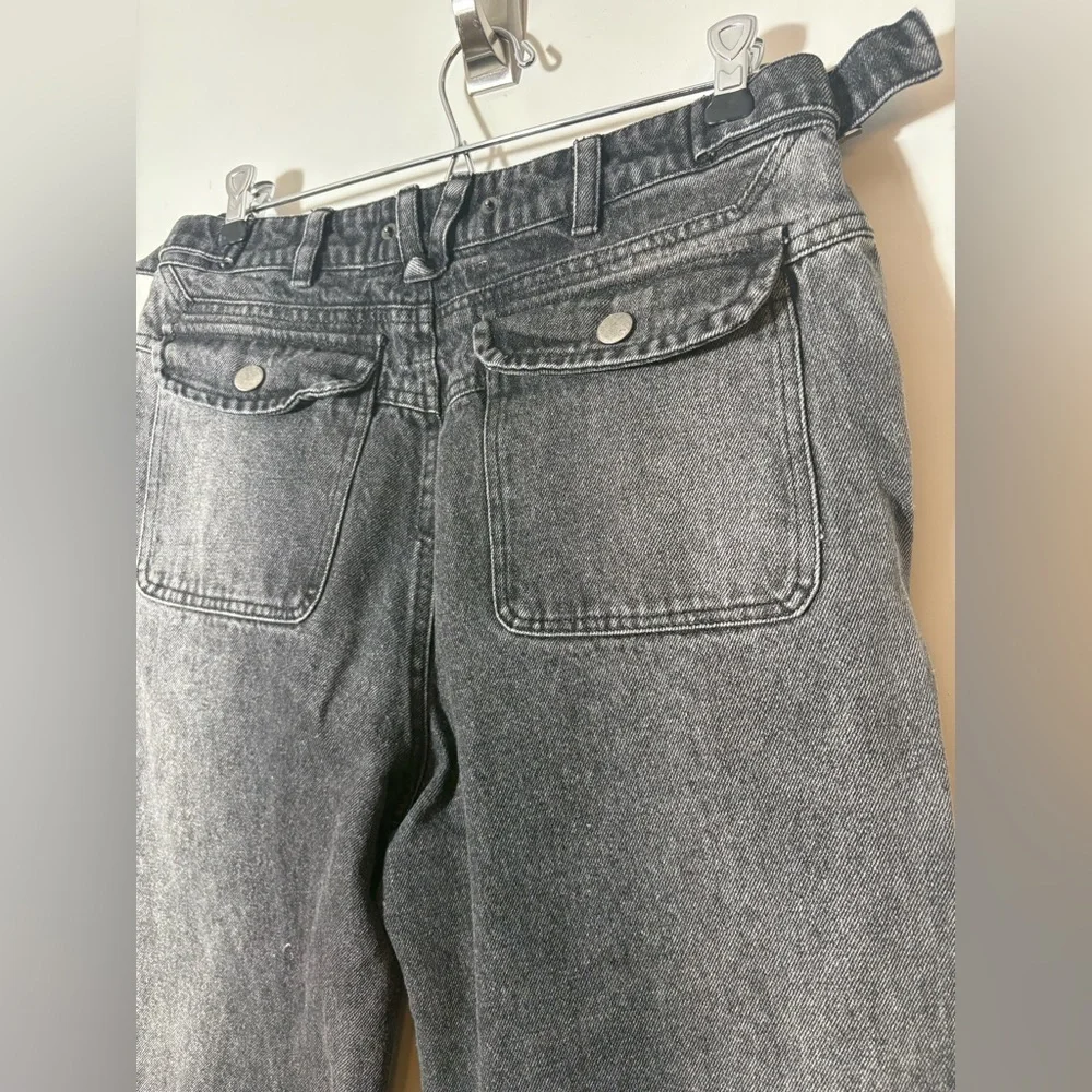Fine Culture Jeans Men Sz S black  Loose Wide Baggy Street Grunge Skate